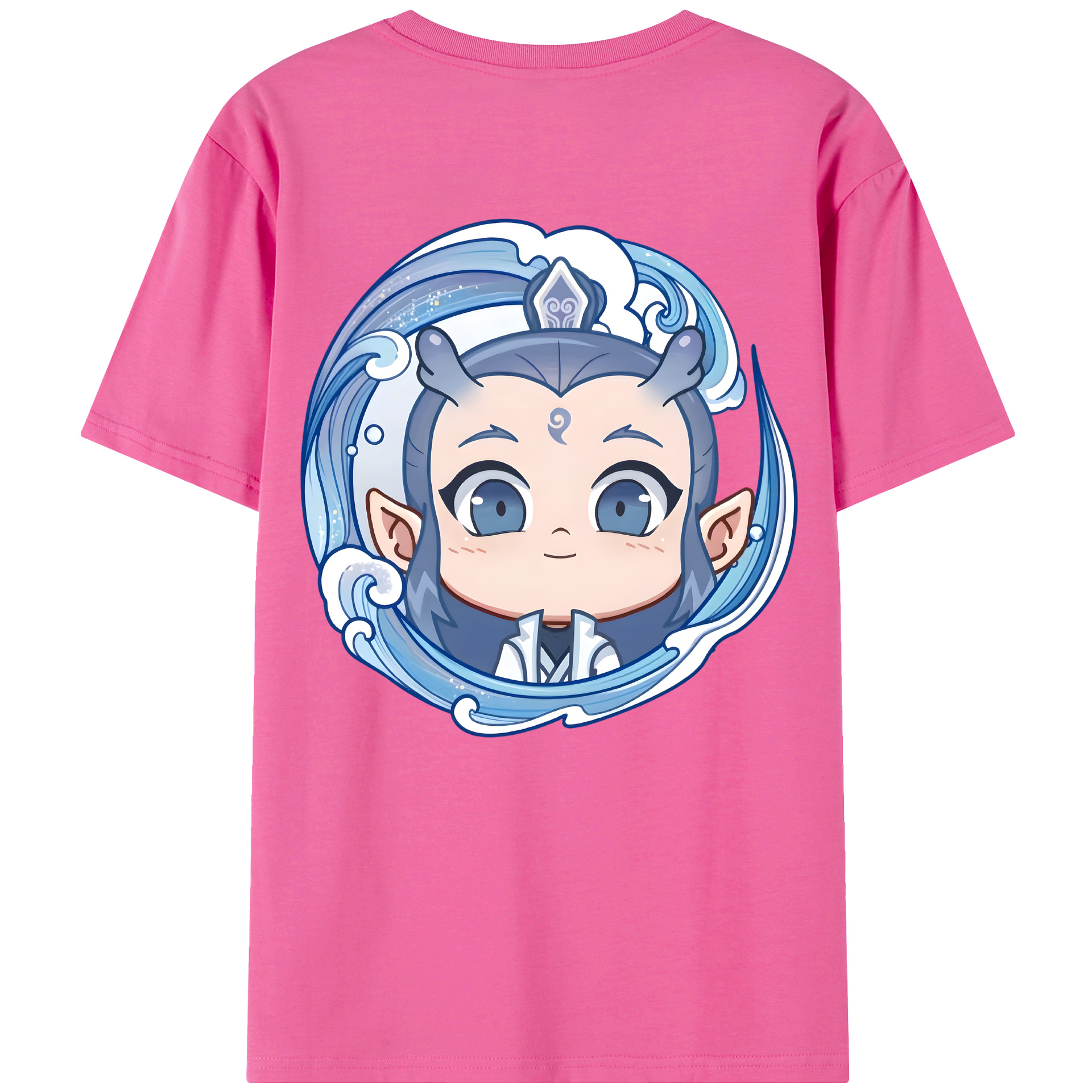 （画像用） Ne Zha 2 ナタ 魔童の大暴れ レディース半袖Tシャツ(バックプリント)